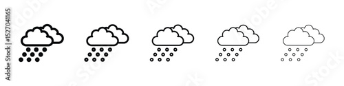 Cloud hail icon vector collection. EPS 10