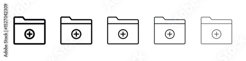 Create folder icon vector collection. EPS 10