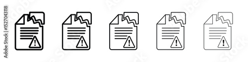 Data loss icon vector collection. EPS 10