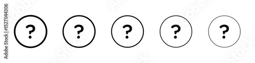 Doubts button icon vector collection. EPS 10