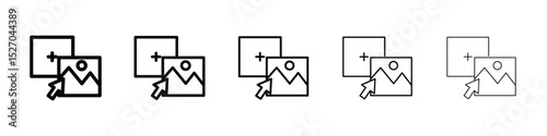 Drag and drop icon vector collection. EPS 10
