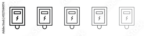 Electrical soap box icon vector collection. EPS 10