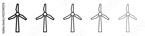 Eolic energy icon vector collection. EPS 10
