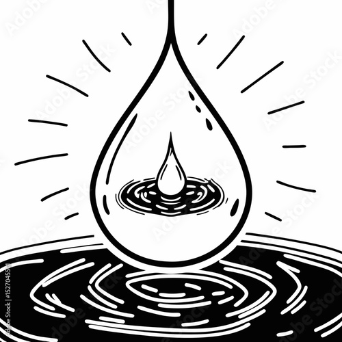 vector water drop