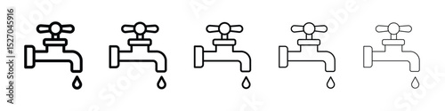 Faucet drip icon vector collection. EPS 10