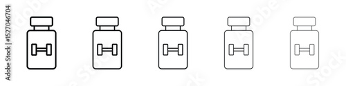 Fitness supplement icon vector collection. EPS 10