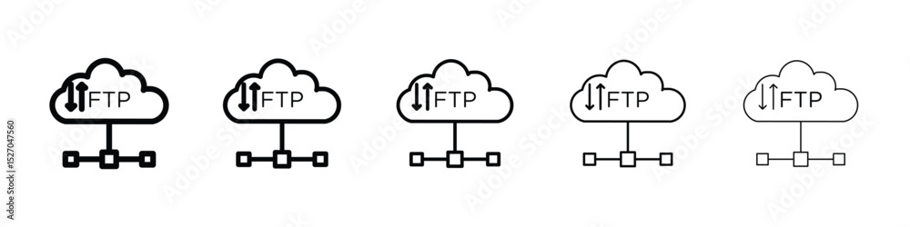 FTP icon vector collection. EPS 10 FTP icon vector collection. EPS 10