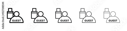Guest icon vector collection. EPS 10