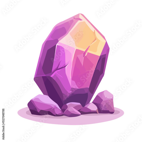 2D flat Alchemists Stone illustration vector, isolated on a white background.