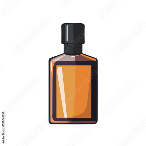 Aftershave illustration vector 2D flat, isolated on a white background.