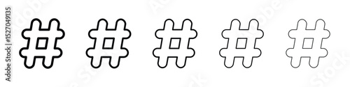 Hashtag icon vector collection. EPS 10