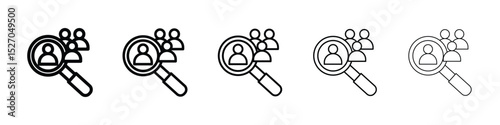 Hiring icon vector collection. EPS 10