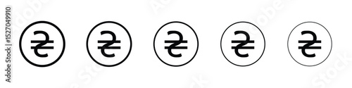 Hryvnia icon vector collection. EPS 10