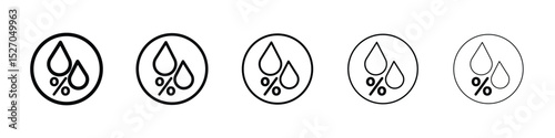 Humidity icon vector collection. EPS 10