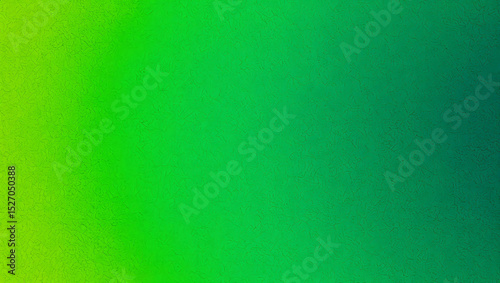 A vibrant green gradient texture transitions smoothly from a bright lime to a deep emerald hue