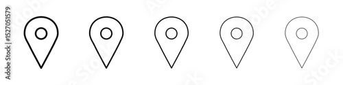 Location pin icon vector collection. EPS 10