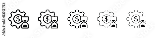 Long term investment icon vector collection. EPS 10