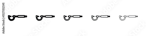 Micrometer icon vector collection. EPS 10
