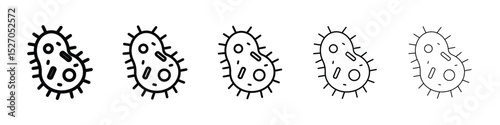 Microorganism icon vector collection. EPS 10