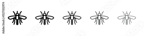 Mosquito icon vector collection. EPS 10