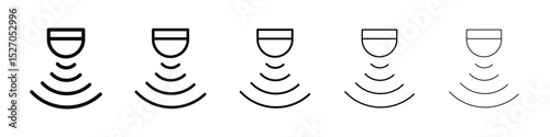 Motion sensor icon vector collection. EPS 10