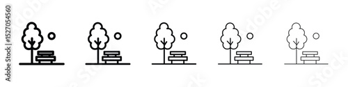 park icon vector collection. EPS 10