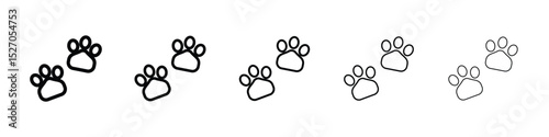 Paw icon vector collection. EPS 10