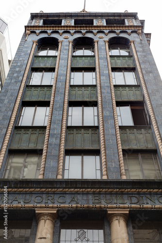 View of the Majorca Building, a historic office building in Melbourne.