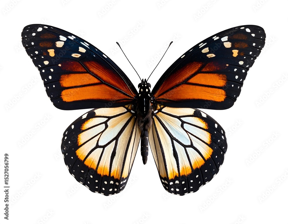 Fototapeta premium Monarch butterfly, detailed view