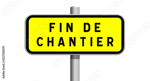 Photos panneau fin de chantier