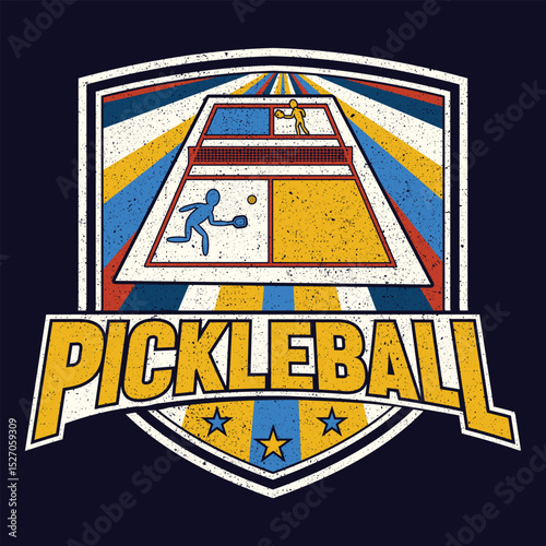 Pickleball T-Shirt Design, Typography, Vector Illustration