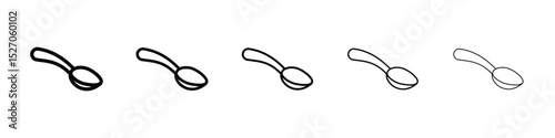 Spoon icon vector collection. EPS 10
