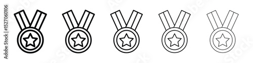 Sports medal icon vector collection. EPS 10