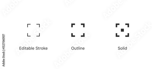 Full screen icon vector set , Maximize icon symbol , Video Expand Reduce icons Button , Fullscreen Sign