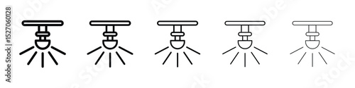 Sprinkler icon vector collection. EPS 10