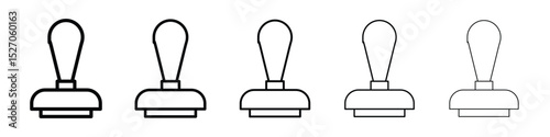 Stamp icon vector collection. EPS 10
