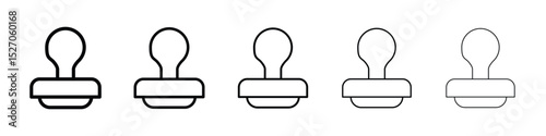 Stamp icon vector collection. EPS 10