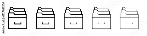 Store files icon vector collection. EPS 10