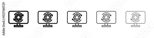 System update icon vector collection. EPS 10
