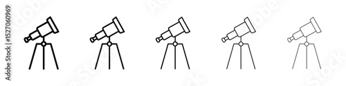 Telescope icon vector collection. EPS 10
