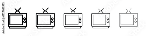 Television icon vector collection. EPS 10