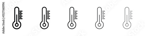 Temperature icon vector collection. EPS 10