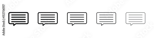Text icon vector collection. EPS 10