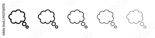 Thought bubble icon vector collection. EPS 10