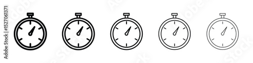 Timer icon vector collection. EPS 10