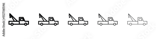 Tow truck icon vector collection. EPS 10