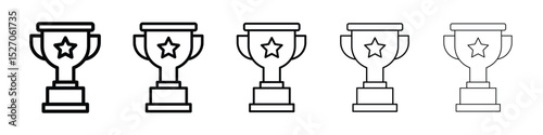 Trophy icon vector collection. EPS 10