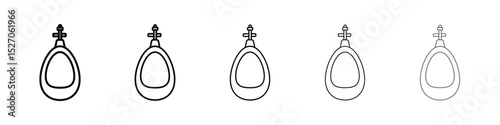 Urinal icon vector collection. EPS 10