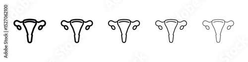Uterus icon vector collection. EPS 10