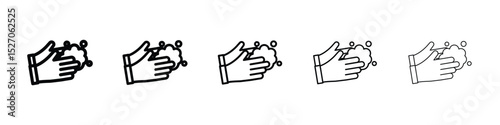 Wash your hands icon vector collection. EPS 10